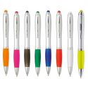 Stylo personnalisable - Grip souple coloré