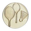 Pastille dorée Badminton - 25 ou 50 MM