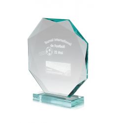 Trophée Verre Hexagonal personnalisable