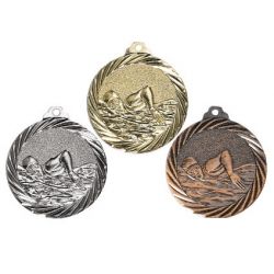 Médaille Natation Or, Argent et Bronze - 32MM