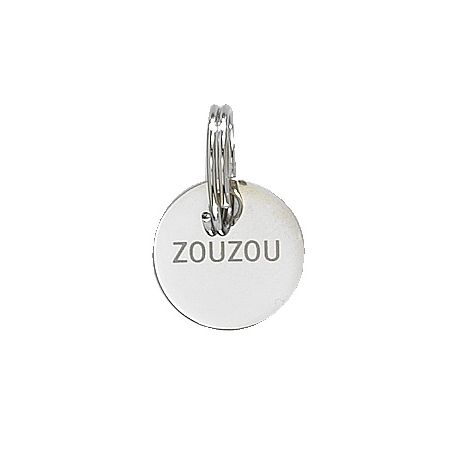 Médaille ronde pour animaux - Gravure incluse