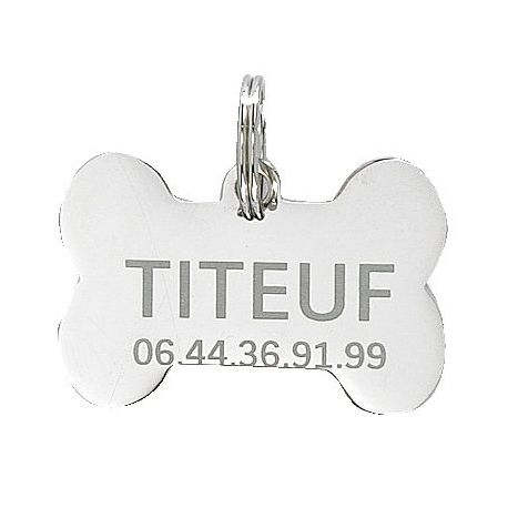Médaille Os pour animaux - Gravure incluse