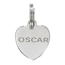 Médaille pour animaux coeur - Gravure incluse