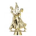 Figurine DANSE DE COUPLE dorée 15 cm