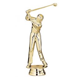 Figurine GOLF HOMME dorée 15 cm