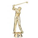 Figurine GOLF HOMME dorée 15 cm