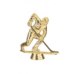 Figurine HOCKEY dorée 12 cm