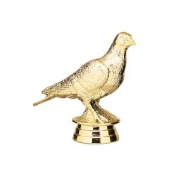 Figurine PIGEON dorée 9 cm