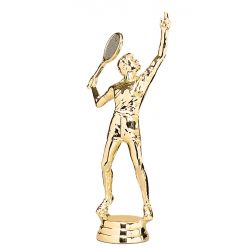 Figurine TENNIS MASCULIN dorée 15 cm