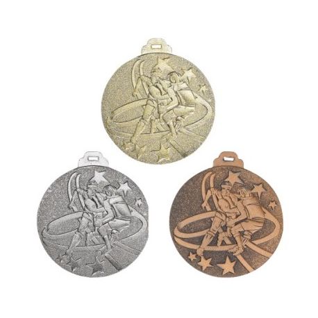 Médaille RUGBY Métal Massif - 50MM