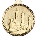 Médaille Echecs Métal doré - 50MM