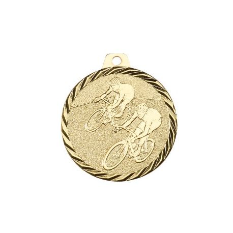 Médaille Cyclisme Métal doré - 50MM