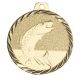 Médaille Poisson Métal doré - 50MM