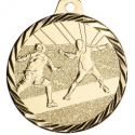 Médaille Escrime Métal doré - 50MM