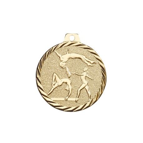 Médaille Gymnastique Métal doré - 50MM