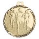 Médaille Course féminin Métal doré - 50MM