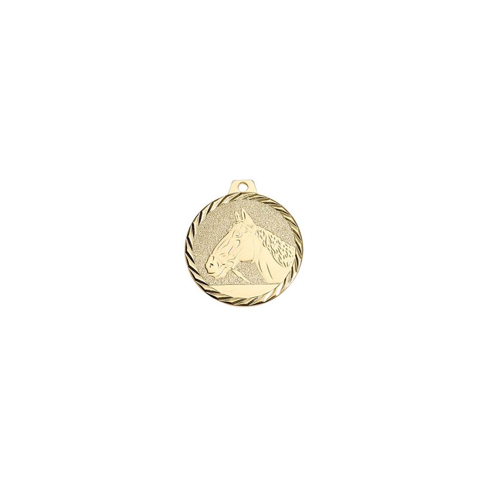 insère ou Propre Logo Cheval équestre métal médailles 50 mm rubans pack de 10 