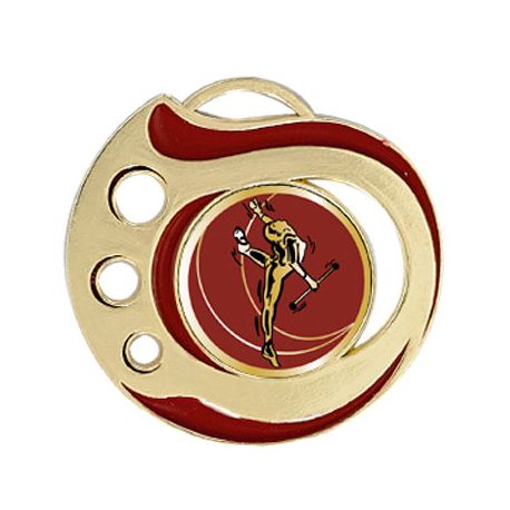 Médaille Twirling Doré, Argent ou Bronze - 50MM