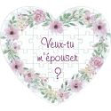 Puzzle Coeur Demande Mariage