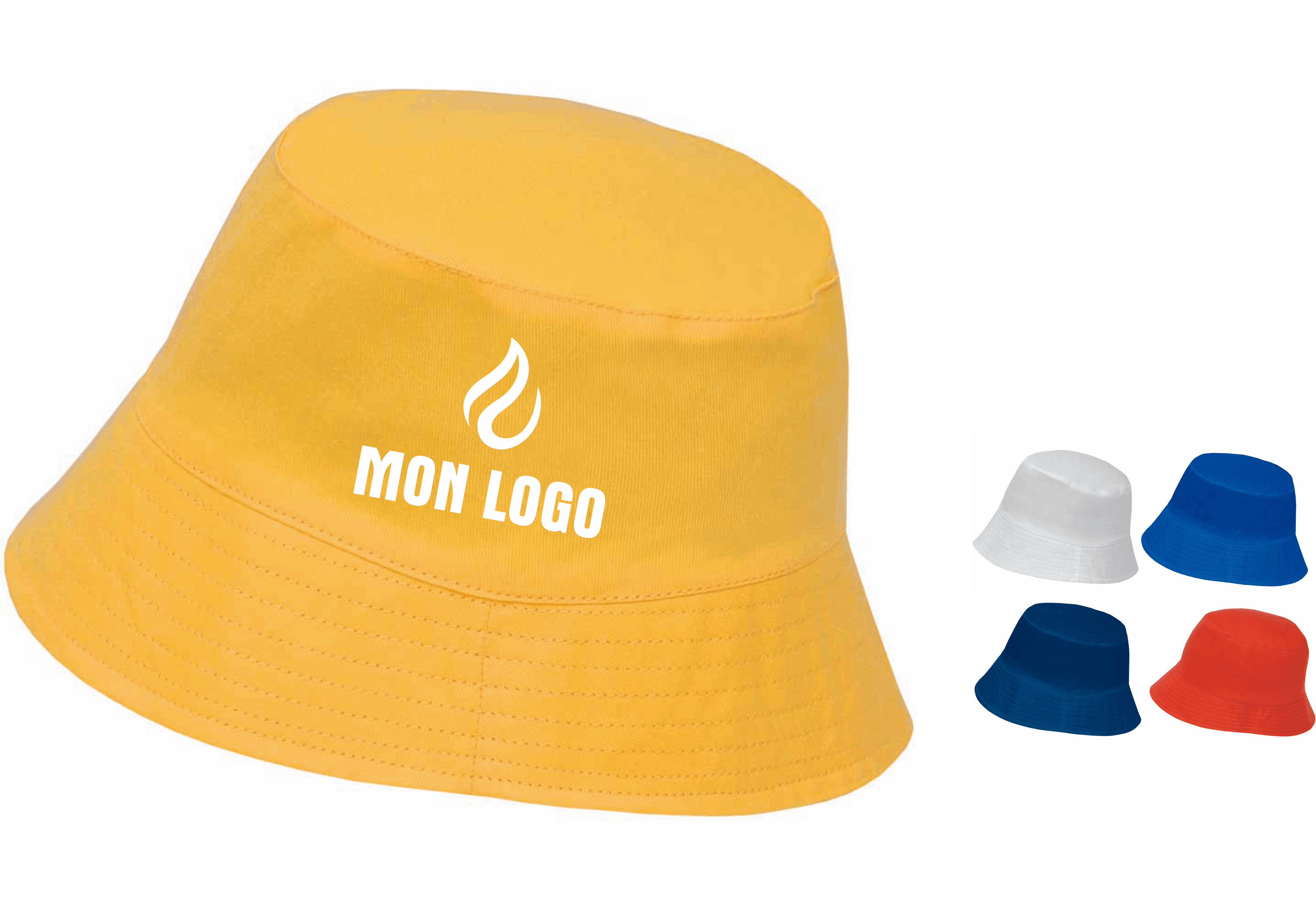 Bob Personnalisable - Chapeau De Pêche Avec Votre Texte/logo - Anti-UV, Léger - Cadeau Original Pour Homme/femme