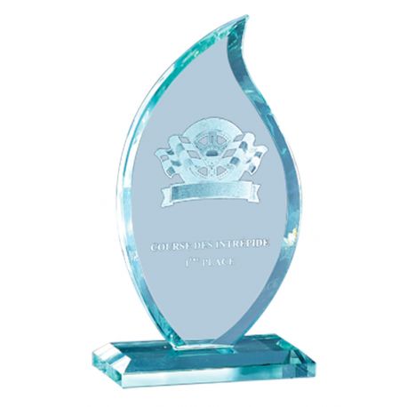 Trophée Full Verre Flamme personnalisable