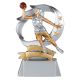 Trophée Basket féminin - Résine Argentée