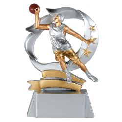 Trophée Basket masculin - Résine Argentée