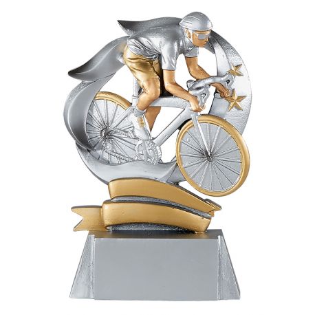 Trophée Cyclisme - Résine Argentée