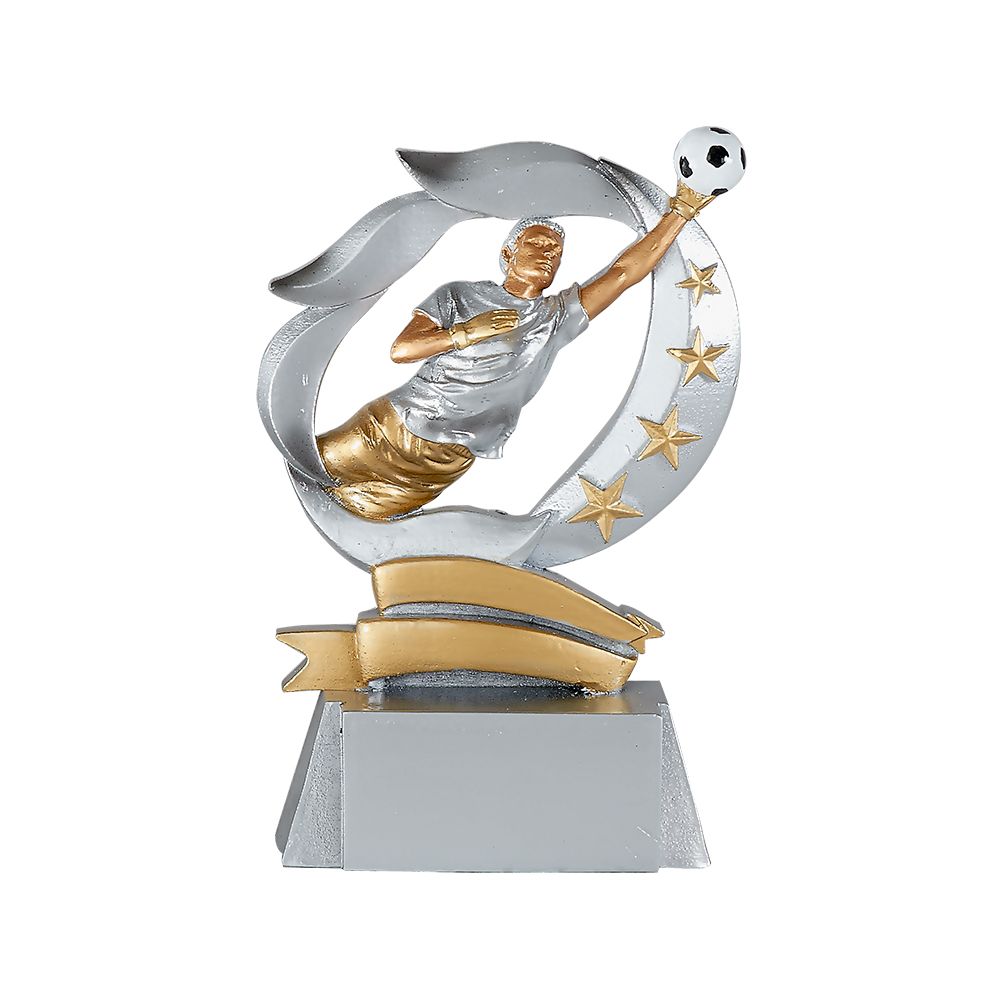 Or 3D Gardien de but Joueur de Football Trophée Récompense 17cm GRAVURE ET  LIVRAISON GRATUITES -  France