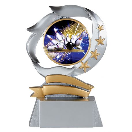 Trophée personnalisable - Résine Argentée