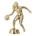 Figurine BASKETBALL FEMININ dorée 12 cm