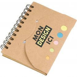 Bloc-notes recyclable avec post-it