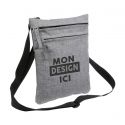 Sac en bandoulière gris personnalisable