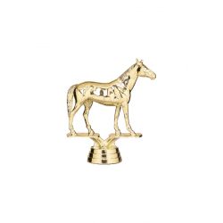 Figurine CHEVAL dorée 11 cm