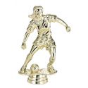 Figurine FOOTBALL Féminin dorée 13 cm