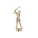 Figurine GOLF FEMME dorée 14 cm