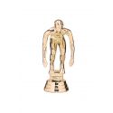 Figurine NATATION FEMME dorée 12 cm