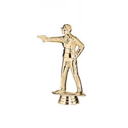 Figurine Tir dorée 14 cm