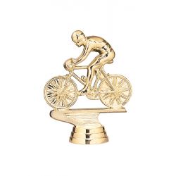 Figurine vélo dorée 10 cm