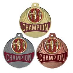 Médaille Champion COURSE Doré, Argent ou Bronze - 50MM
