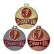 Médaille Champion FOOT Doré, Argent ou Bronze - 50MM