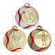 Médaille or et rouge Personnalisable - 70MM