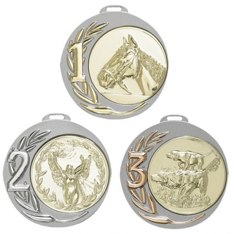 Médaille Bicolore Personnalisable - 70MM