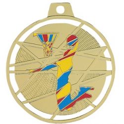 Médaille Basket colorée -70MM