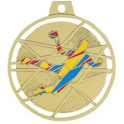 Médaille Handball colorée -70MM