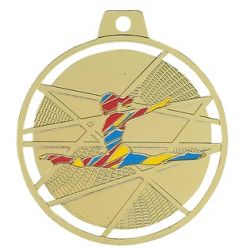 Médaille Gymnastique colorée -70MM