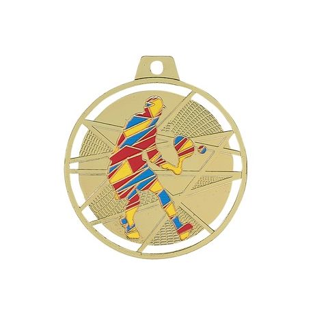 Médaille Tennis colorée -70MM