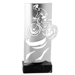 Trophée Cyclisme métal argenté