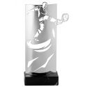 Trophée Football métal argenté