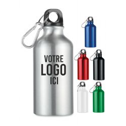 Bouteille alu 400ml + mousqueton